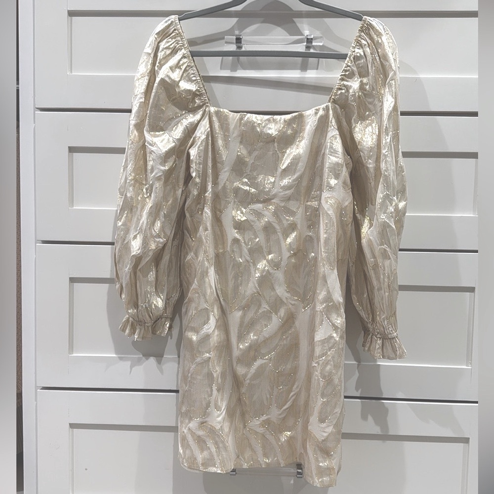 Astoria Gold Mini Dress